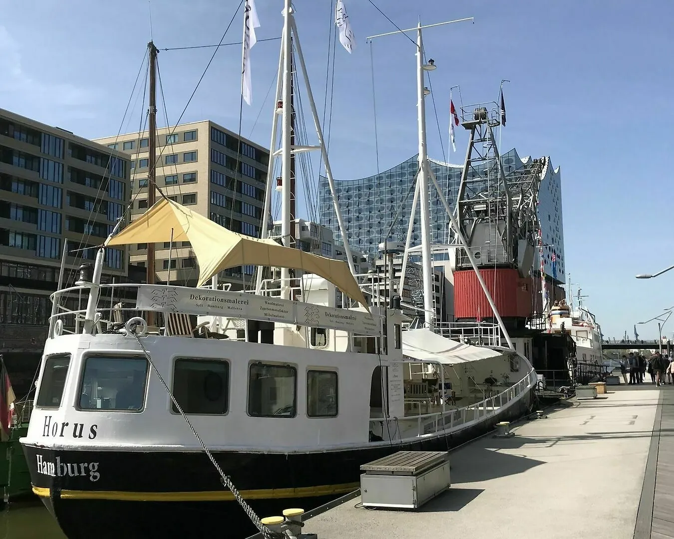 Ferienwohnung Horus Hausboot Hamburg Apartment